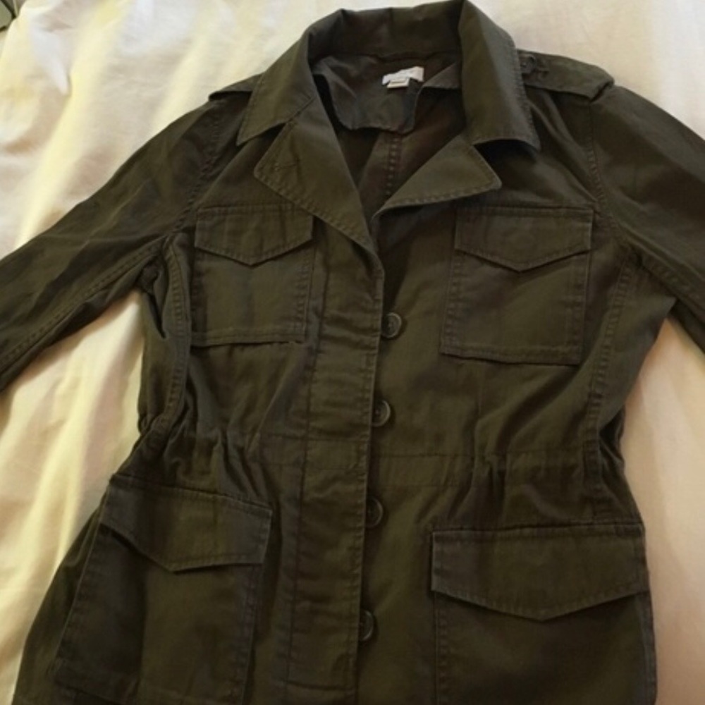J Crew XXS Olive Green Lightweight Jacket